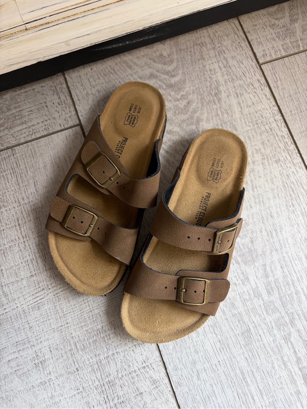 Project Cloud Kids Sandals, 100% Genuine Leather Slides for Boys & Girls